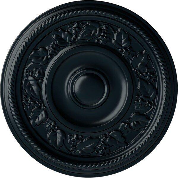 Ekena Millwork Tyrone Ceiling Medallion (Fits Canopies up to 6 3/4"), Hand-Painted Night Shade, 16 1/8"OD x 3/4"P CM16TYNSF - main